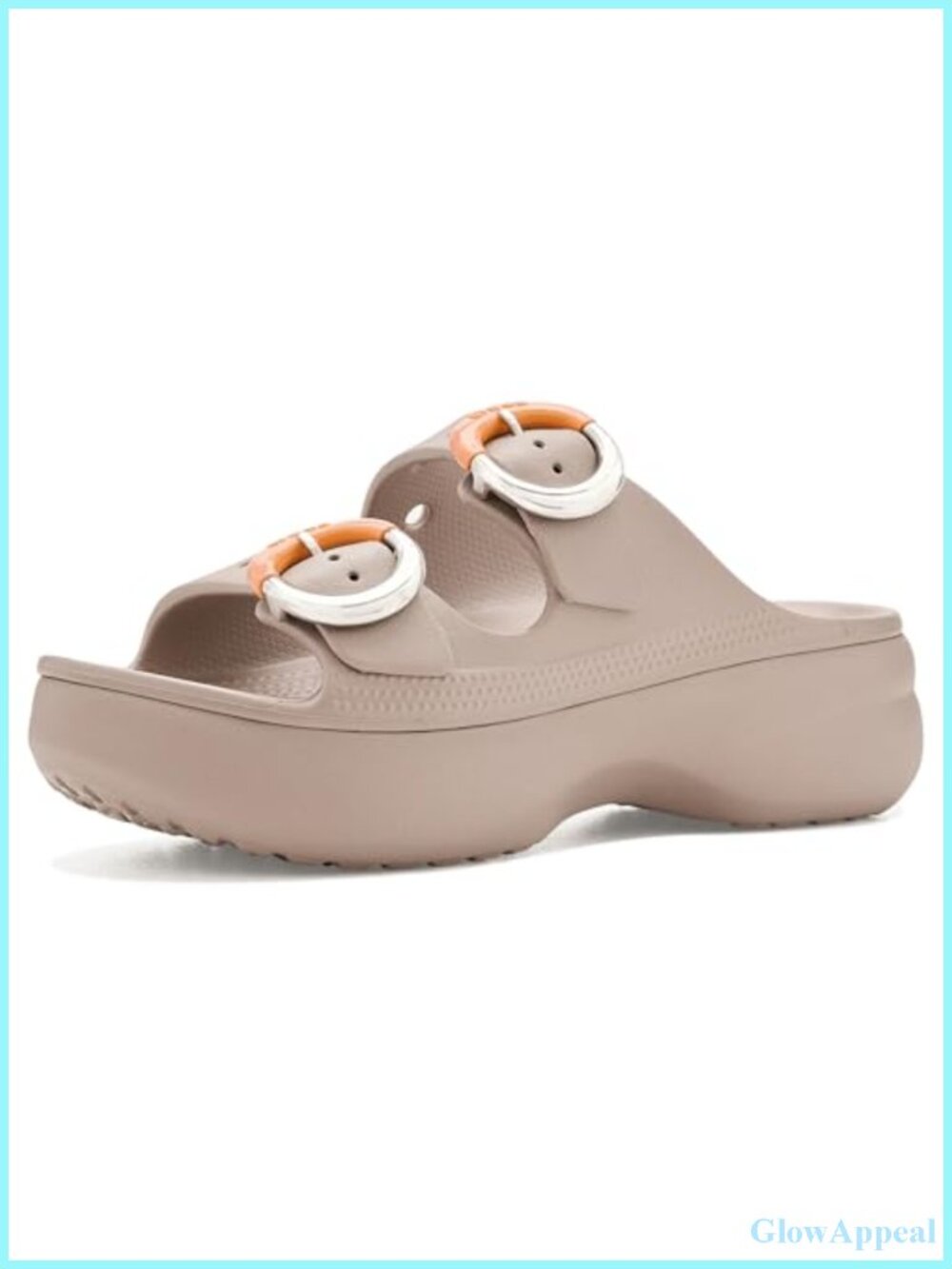 Platform Sandals Dual Buckle EVA Waterproof Slip-On